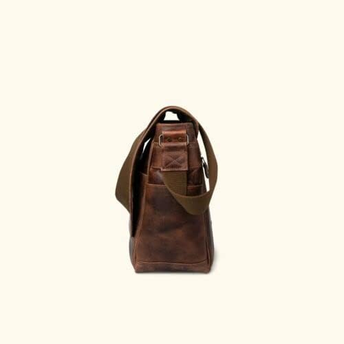 Leather Messenger Bag 17 In Laptop Satchel Office Business Shoulder Bags