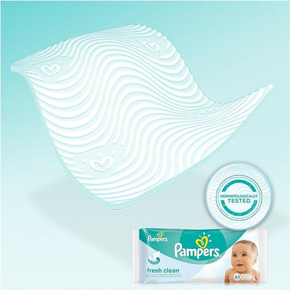 Pampers Clean Fresh Wet Wipes 12x64 Piece (768 Pieces)