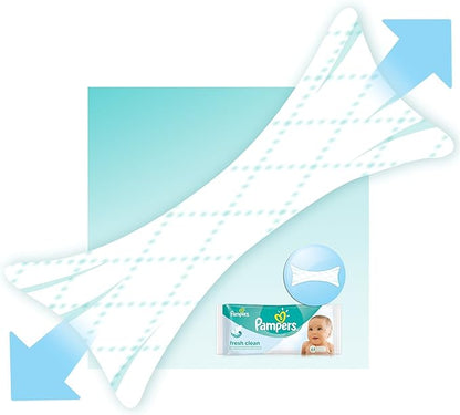 Pampers Clean Fresh Wet Wipes 12x64 Piece (768 Pieces)