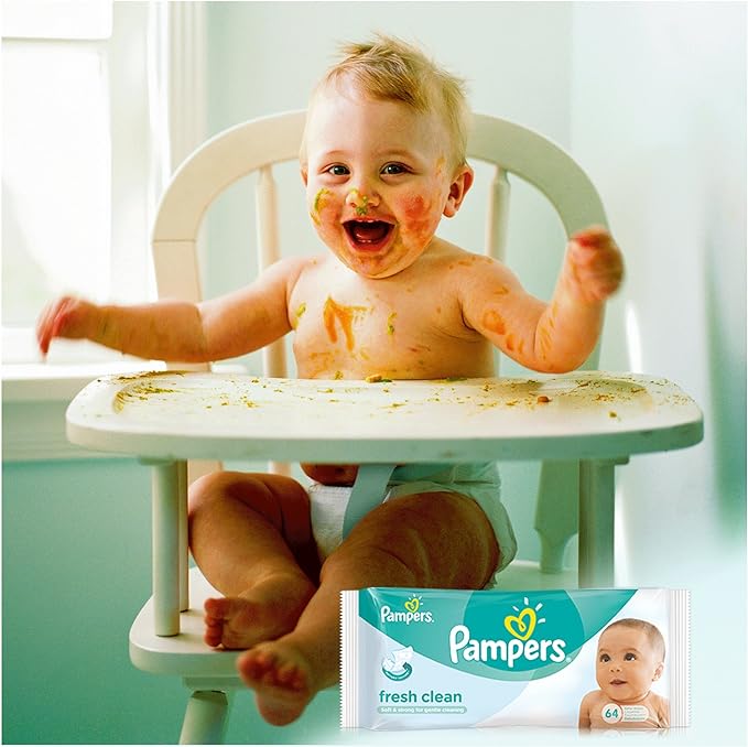 Pampers Clean Fresh Wet Wipes 12x64 Piece (768 Pieces)